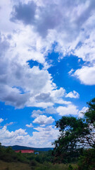 Obraz premium blue sky and clouds