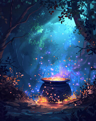 Artistic Halloween Illustration Wallpaper and Background