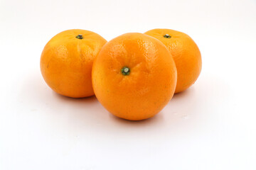 oranges isolated on white background