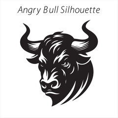 bull head silhouette