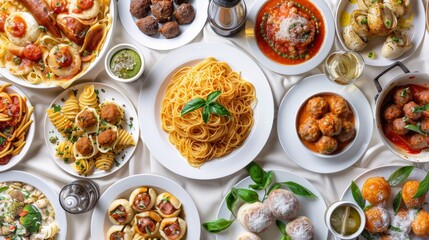 Italian Pasta Delights: Spaghetti with Meatballs to Truffle Pasta