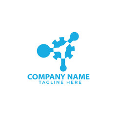 tech tree logo designs template, creative technology logo symbol
