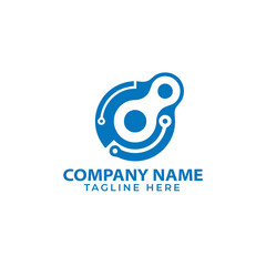 technology futuristic letter E logo icon symbol illustration

