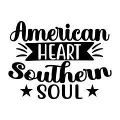 American Heart Southern Soul SVG Cut File