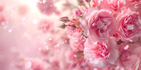 pink rose background