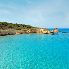 Sea beach Spiaggia della Punticeddha, Salento, Italy