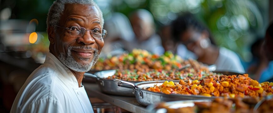A Heartfelt Collage Showcased People Enjoying Traditional African American Foods On Juneteenth, Reflecting The Joy Of Shared Meals