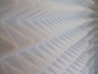 Echo Reduction Foam. Textured grey foam panels for soundproofing studios.