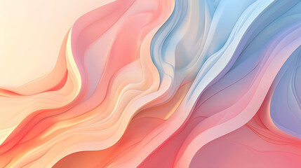 Obraz premium Smooth Flowing Waves of Blue and Purple Abstract Background with Soft Silk Texture and Motion Effect