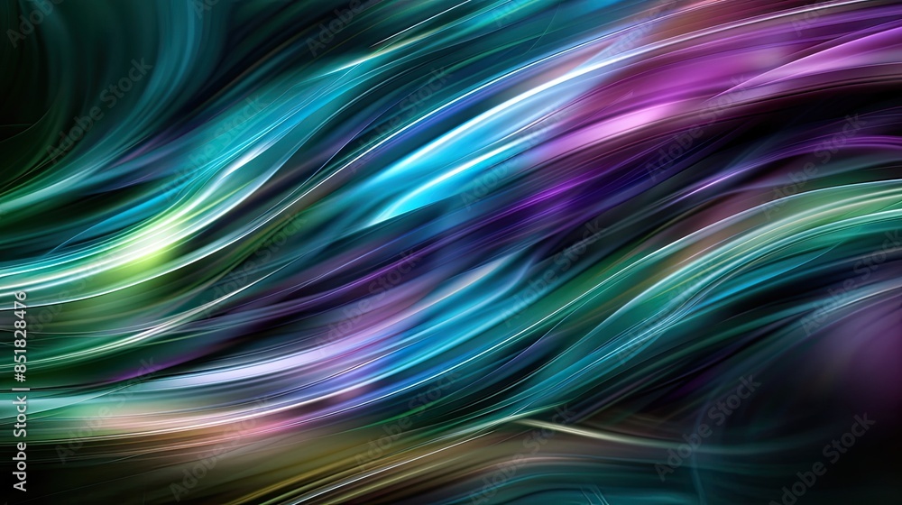 Poster vibrant abstract background with dynamic, colorful light streaks creating a sense of motion and flui
