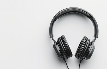 Fototapeta premium Studio Headphone Isolated on White Background for Music and Audio Concept