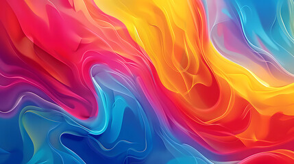 Obraz premium Colorful Abstract Waves of Light and Smoke