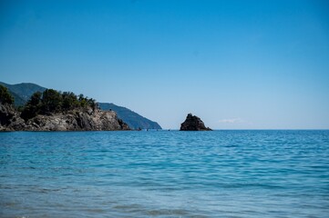 tropical island in the sea