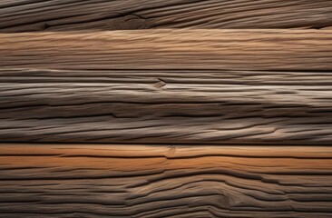 Fototapeta premium A high-resolution close-up of weathered wood texture, showcasing the intricate grain patterns and natural color variations