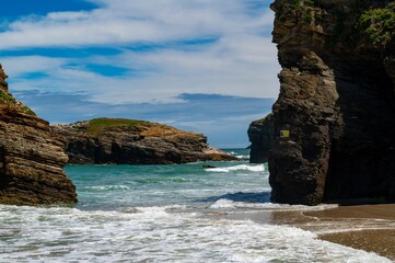 beach in the region sea