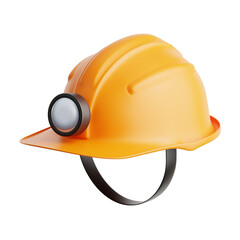 industrial construction helmet head safety uniform 3d icon illustration render design