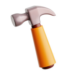 hammer construction equipment 3d icon illustration render design