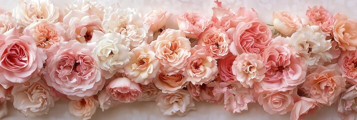 Delicate Bouquet of Pastel Pink Roses
