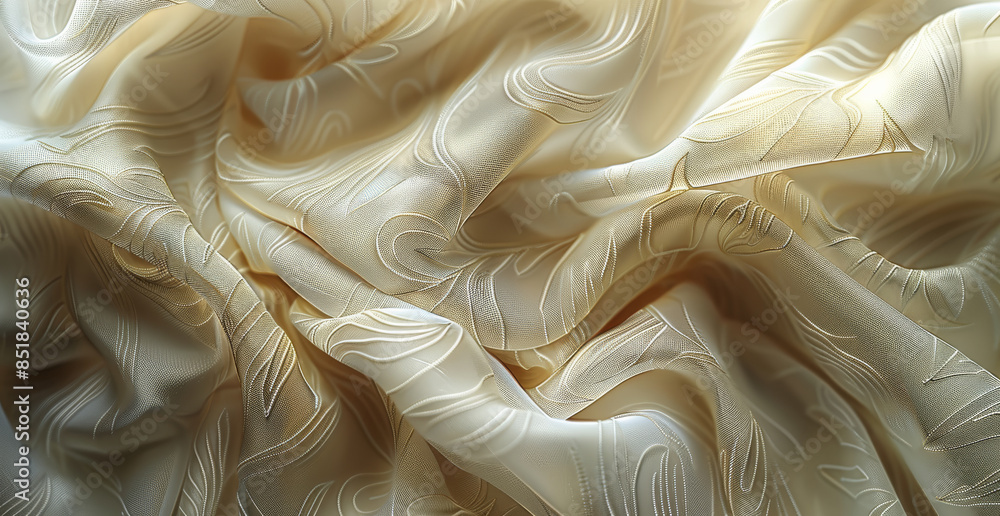 Poster a close-up of luxurious fabrics and textures, showcasing the quality and craftsmanship of designer g