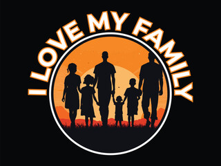  Vector Family T-Shirt Design: Heartwarming, Fun Graphics Perfect for Celebrating Togetherness.