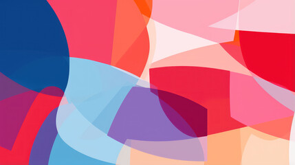 Obraz premium Dynamic Abstract Composition Showcasing Vibrant Pantone Colors