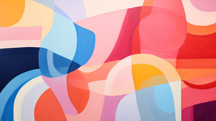 Obraz premium Dynamic Abstract Composition Showcasing Vibrant Pantone Colors