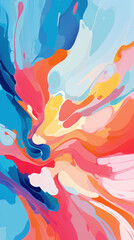 Dynamic Abstract Composition Showcasing Vibrant Pantone Colors