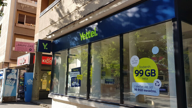 Krusevac, Serbia 15.06.2024 Yettel mobile operater store