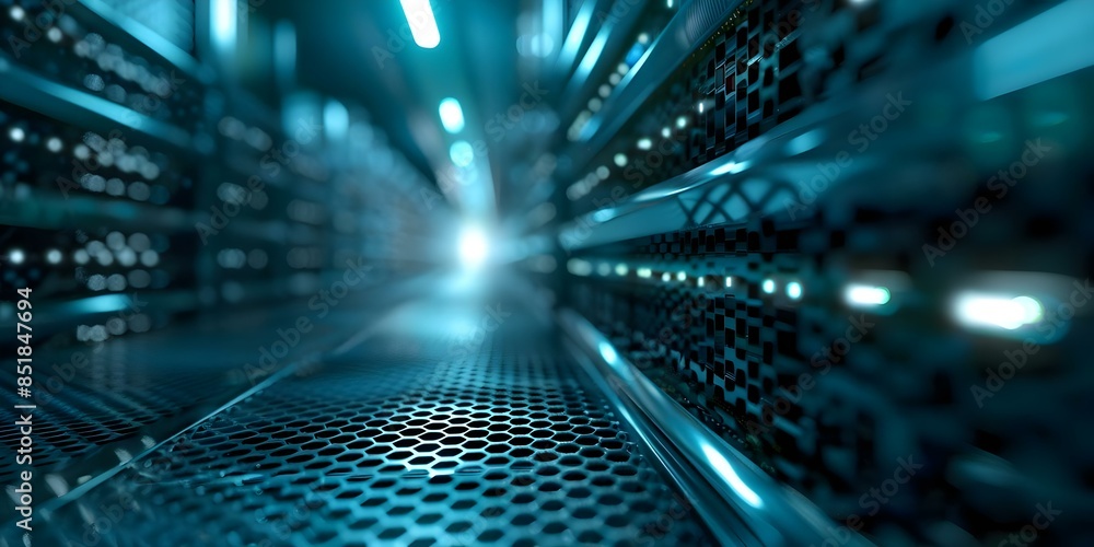 Poster high contrast lighting and intricate circuitry a detailed look at technology texture in supercompute