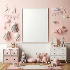 A room style interior set design with stuffed animals and toys creative.