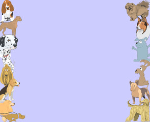 light green dog background