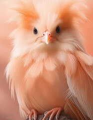 Fototapeta premium Purrfectly Peachy: Cat Theme Close-Up Fuzz Photography