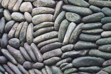 stack of stones in a wall
