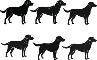 Dog silhouette bundle ,Dog vector,Dog outline,Dog silhouette
