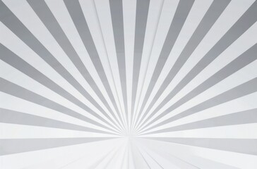 Flat grey rays background, white and gray background