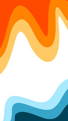 Abstract wavy Background. blue and orange background. abstract blue color wallpaper for phone. Abstract curvy orange background.