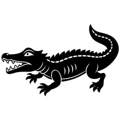 crocodile isolated on white