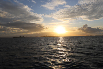 sunset over the Indian ocean
