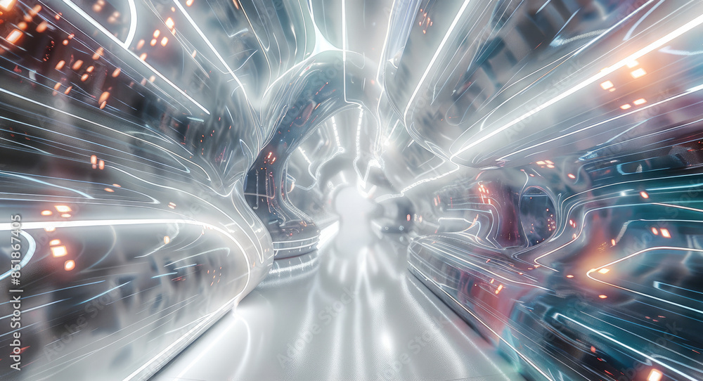 Aufkleber futuristic virtual tech background. generative ai.