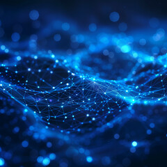 Digital Web: a dark blue to black gradient background