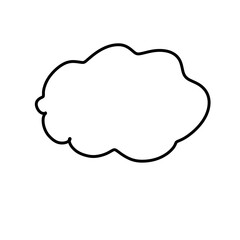 cute doodle natural cloud sky