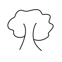 cute doodle natural tree park
