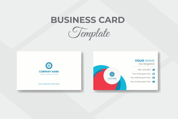 Fototapeta premium Luxury business card corporate creative design template
