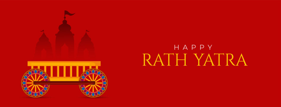 
illustration of Rath Yatra Lord Jagannath festival Social Media Post