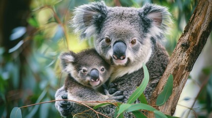 Koala. Photography of wild animal in natural habitat.