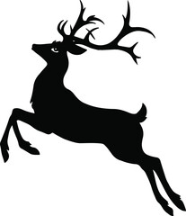 Deer silhouette vector images