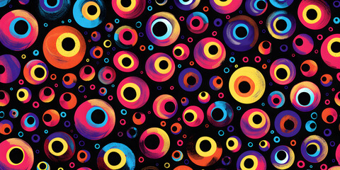 Halloween Eyeball Pattern for Gift Wrap or Fabric Design