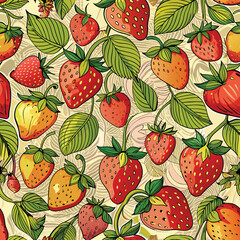 strawberry icon collection abstract vector background