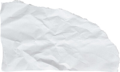 White Textured Torn Paper Piece