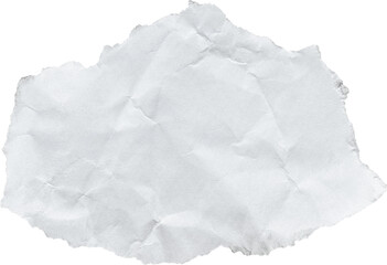 White Textured Torn Paper Piece